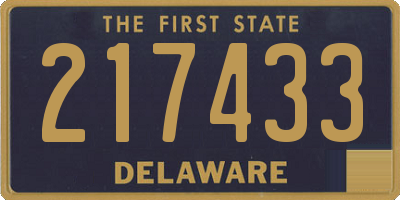 DE license plate 217433