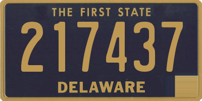 DE license plate 217437