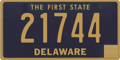 DE license plate 21744