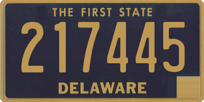 DE license plate 217445