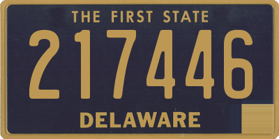 DE license plate 217446