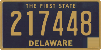 DE license plate 217448