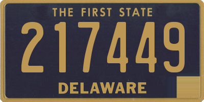 DE license plate 217449