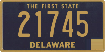 DE license plate 21745