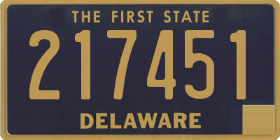 DE license plate 217451