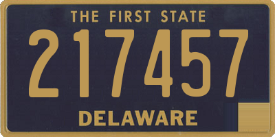 DE license plate 217457