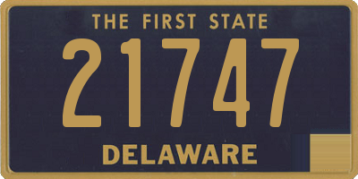 DE license plate 21747