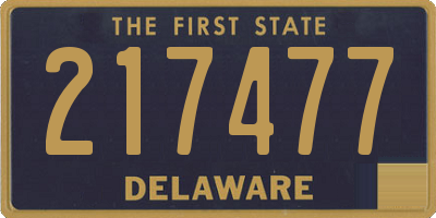 DE license plate 217477