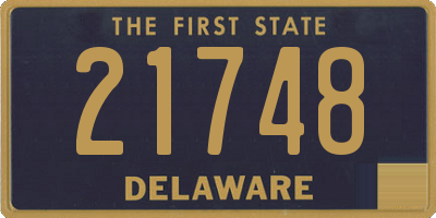 DE license plate 21748