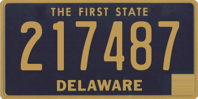 DE license plate 217487