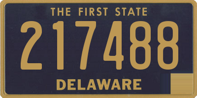 DE license plate 217488