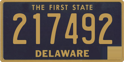 DE license plate 217492