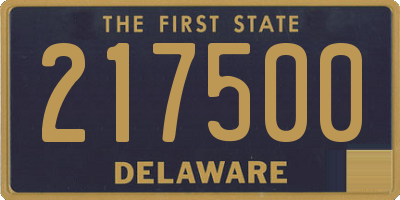 DE license plate 217500