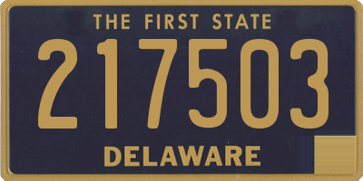 DE license plate 217503