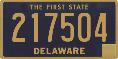 DE license plate 217504