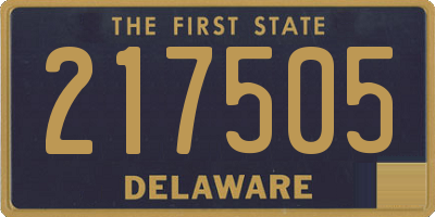 DE license plate 217505