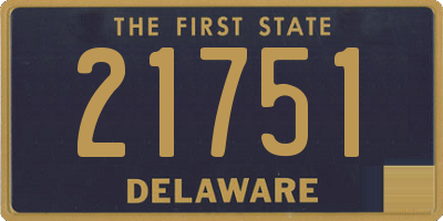 DE license plate 21751