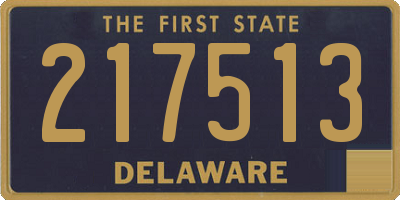 DE license plate 217513