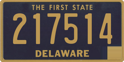 DE license plate 217514