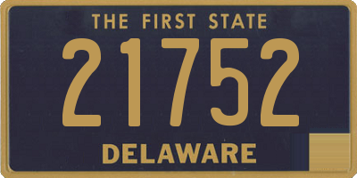 DE license plate 21752