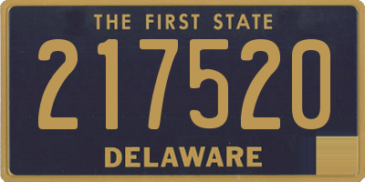 DE license plate 217520