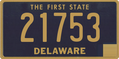 DE license plate 21753