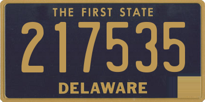 DE license plate 217535