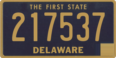 DE license plate 217537