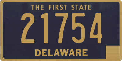 DE license plate 21754