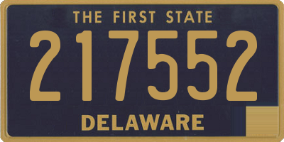 DE license plate 217552