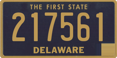 DE license plate 217561