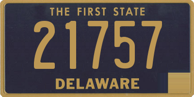 DE license plate 21757