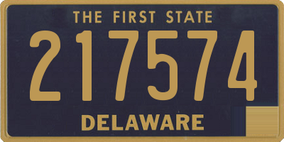 DE license plate 217574