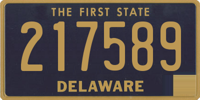 DE license plate 217589