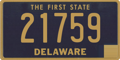 DE license plate 21759