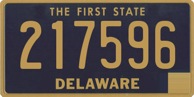 DE license plate 217596