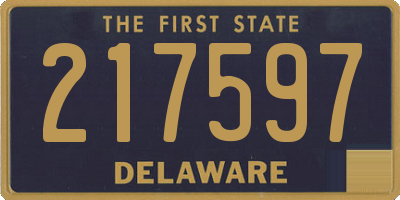 DE license plate 217597