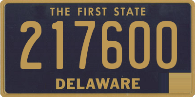 DE license plate 217600