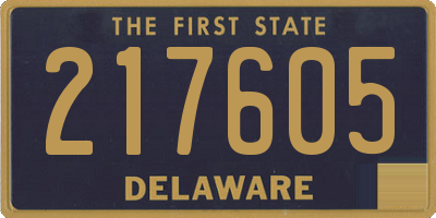 DE license plate 217605