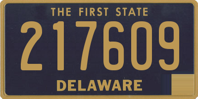 DE license plate 217609