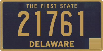 DE license plate 21761