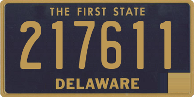 DE license plate 217611