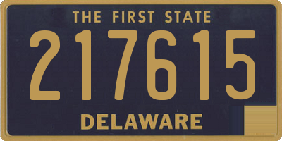 DE license plate 217615