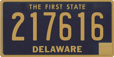 DE license plate 217616