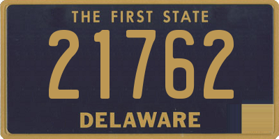 DE license plate 21762