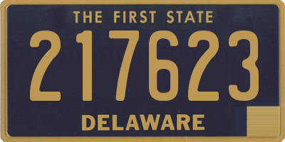 DE license plate 217623