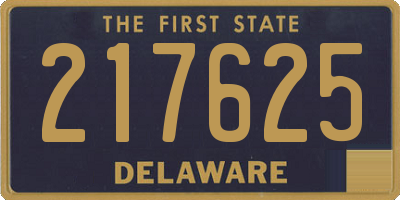 DE license plate 217625