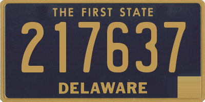 DE license plate 217637