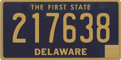 DE license plate 217638