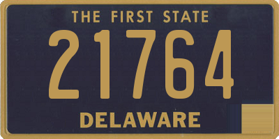 DE license plate 21764